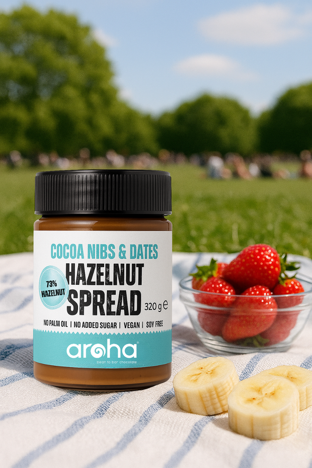 Aroha Cocoa Nib Hazelnut Spread 73% Hazelnut, 320 gr-3