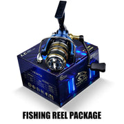 1pc metal spinning wheel speed ratio 5.2:1, far into Luya wheel can be sea fishing boat fishing outdoor fishing gear - Memoriex 