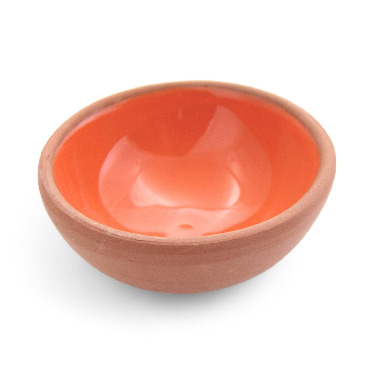 Handmade Ceramic Bowl Moroccan Orange 8cm-1