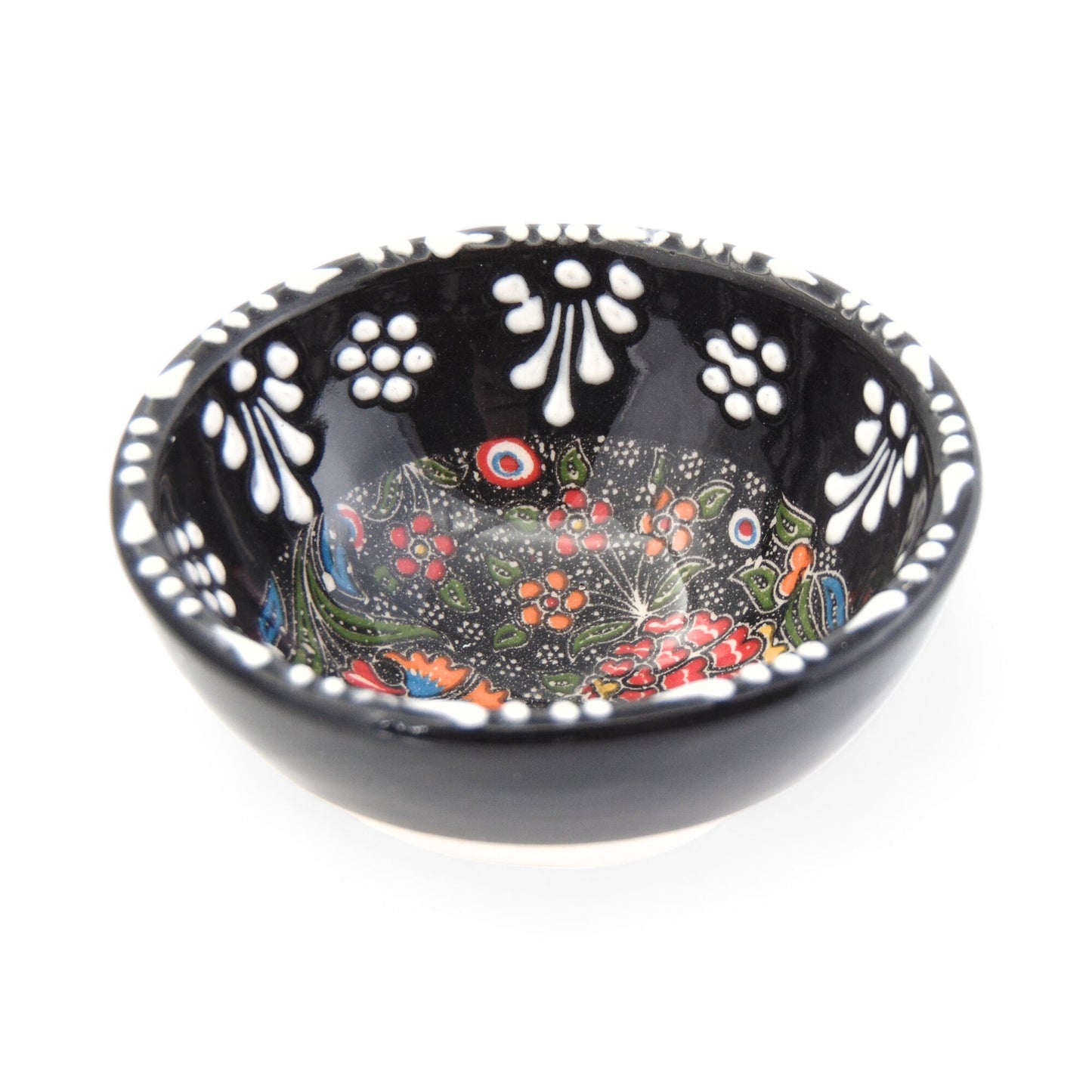 Handmade Ceramic Bowl Tulip Black 8cm-1