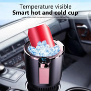 2 In1 Car Heating Cooling Cup 12V Smart Car Cup Holder Digital Temperature Display Drink Cup Warmer Cooler Mini Car Refrigerator - Memoriex 