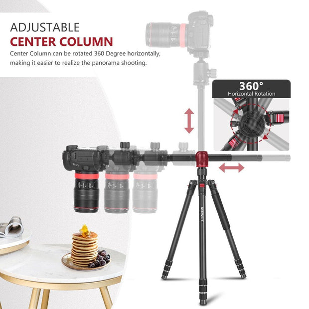 2-in-1 Camera Tripod Monopod with 360 Degree Rotatable - Memoriex 