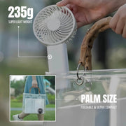 2-in-1 Portable High-speed Cooling Mini Fan with Power Bank, Foldable Table Fan - Memoriex 