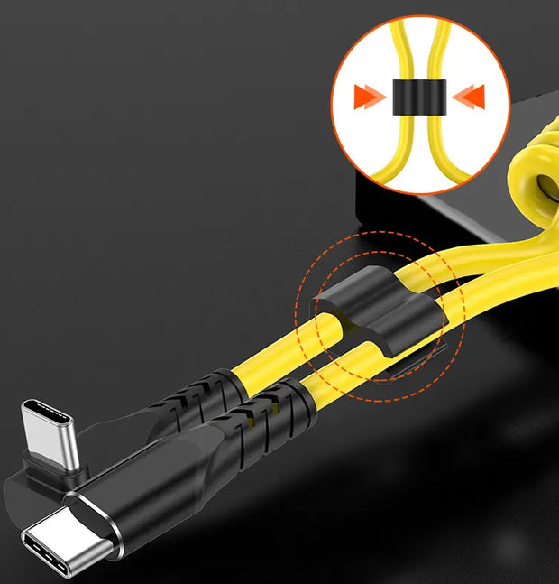 2-in-1 elbow telescopic fast charging cable suitable for Tesla and more - Memoriex 