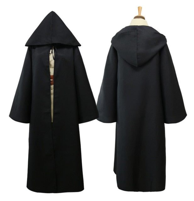 Star Wars Jedi Knight Cosplay Costume Mace Windu Obi Wan Kenobi Anakin Skywalker Cloak Ahsoka Tano Halloween Adult Men-5