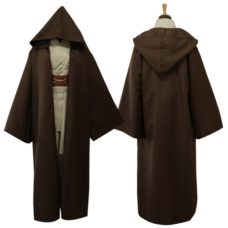 Star Wars Jedi Knight Cosplay Costume Mace Windu Obi Wan Kenobi Anakin Skywalker Cloak Ahsoka Tano Halloween Adult Men-1