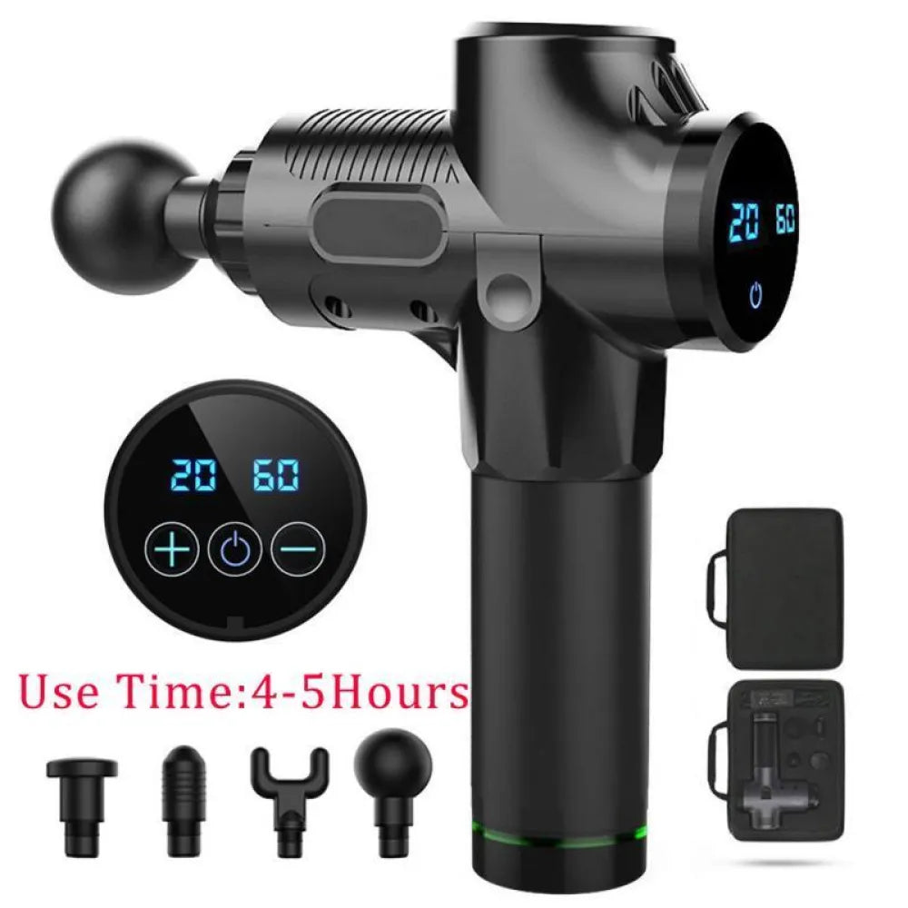 Vibe Geeks LCD display massage gun deep muscle massage- AU, EU, UK, US Plug-3