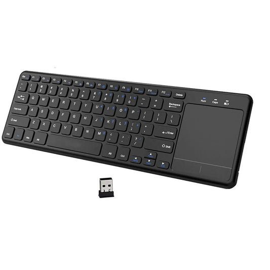 Vibe Geeks 78 Keys 2.4G Wireless Mini Keyboard with Mouse Pad- Battery Operated-0