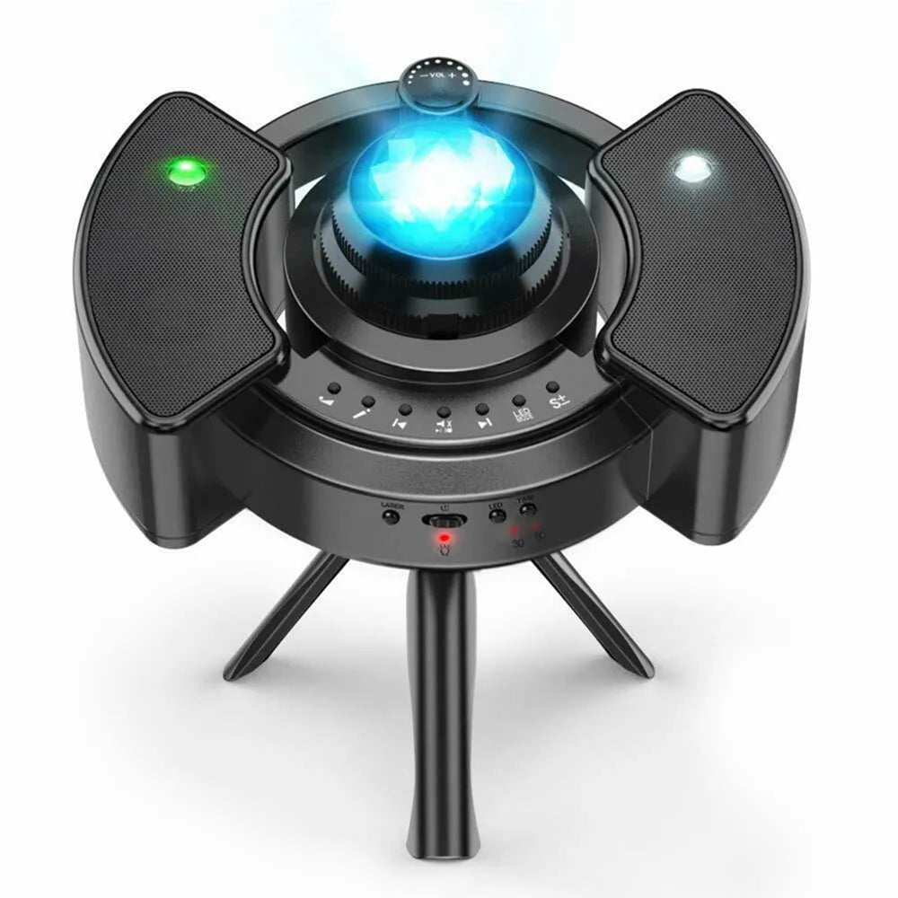 Vibe Geeks Galaxy Star Light Projector and Bluetooth Speaker- USB Powered-0