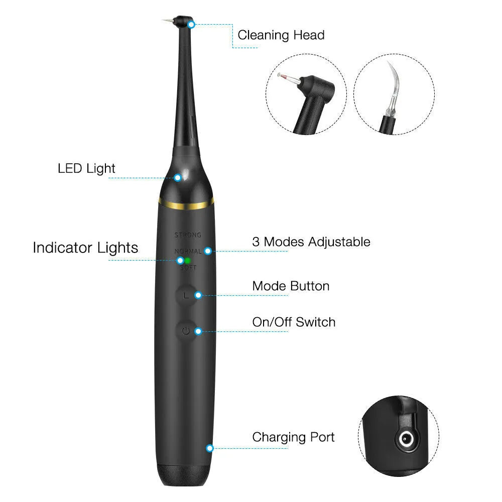 Vibe Geeks Professional Electric Teeth Cleaner Water Flosser- USB Charging-2