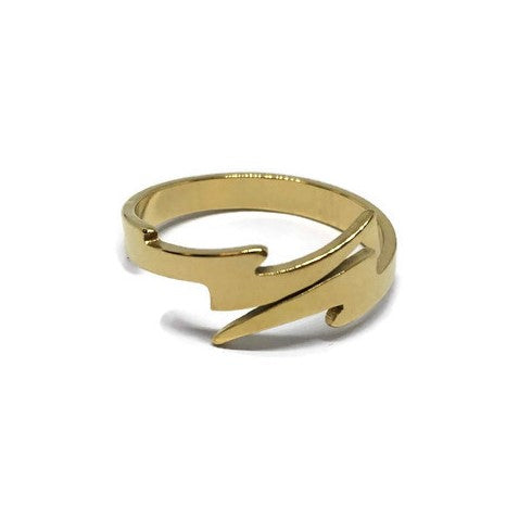 Lightning Bolt Adjustable Band Ring-1