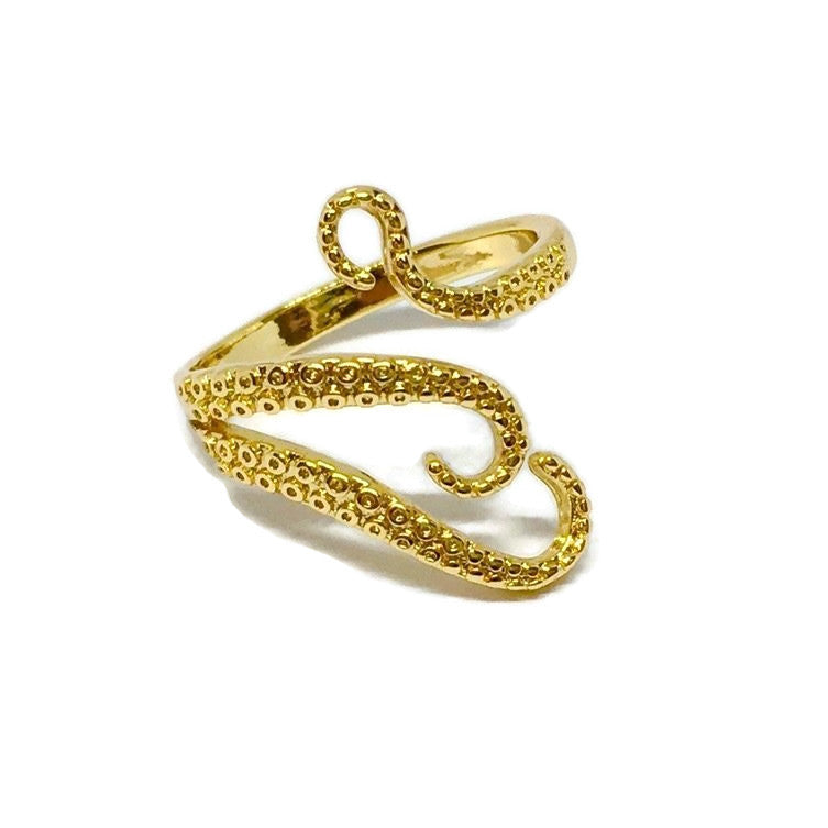 Octopus Tentacle Wraparound Ring-1