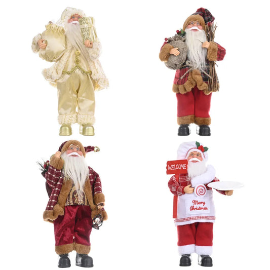 Vibe Geeks Creative Standing Santa Claus Doll Holiday Christmas Ornaments-0