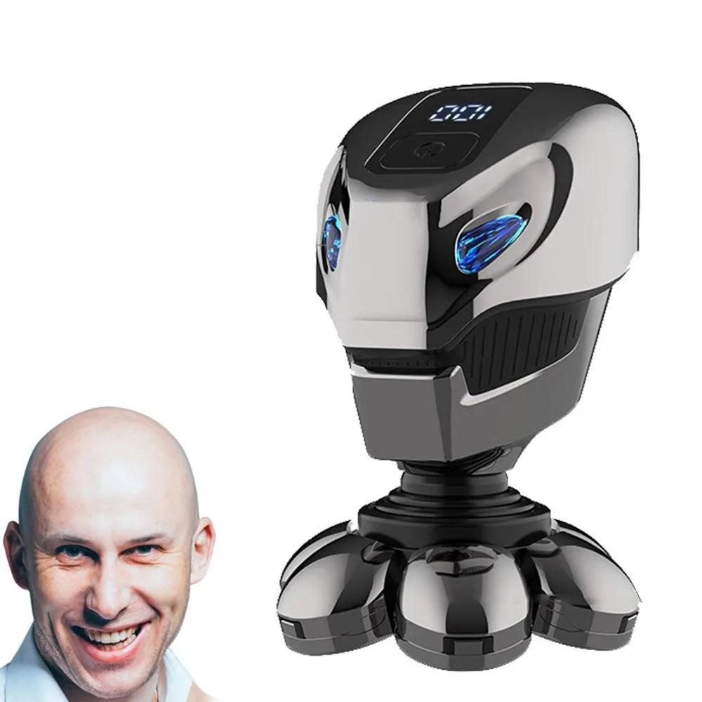 USB Rechargeable 7 Head Electric Shaver with LED Display-2