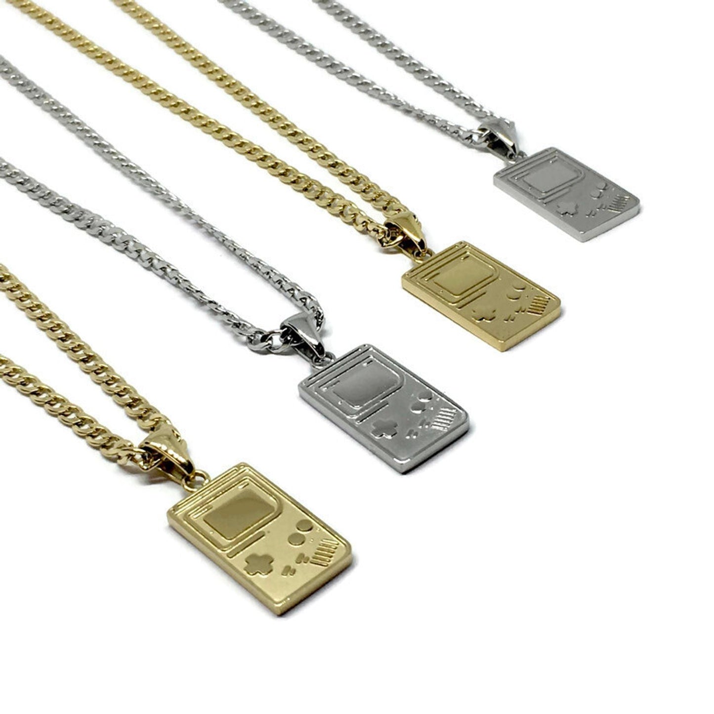 Gameboy Colour Steel Necklace-3