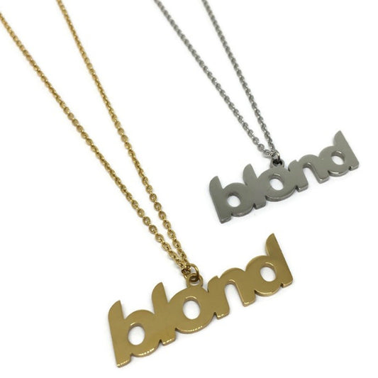 Blond Stainless Steel Necklace-0