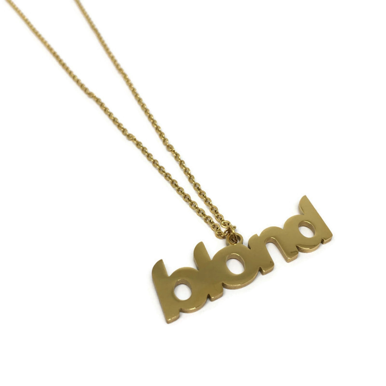 Blond Stainless Steel Necklace-2