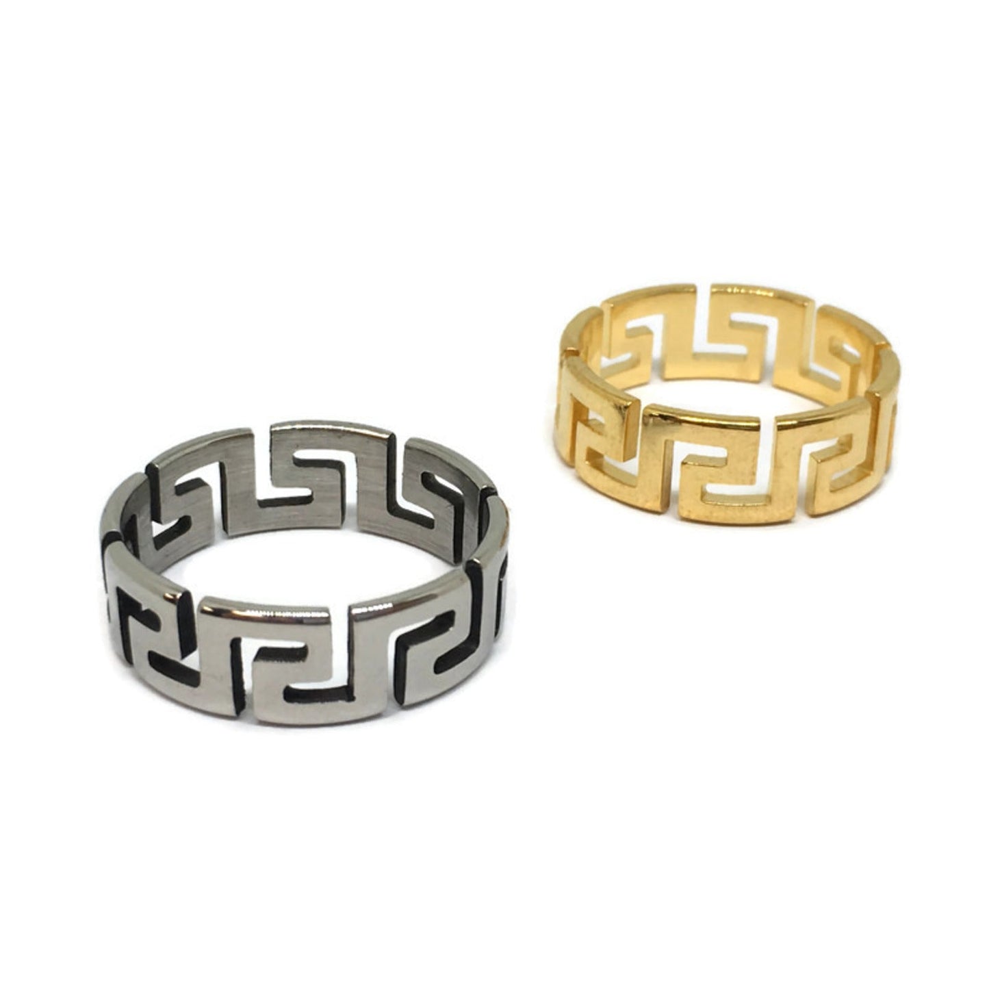 Aztec Pattern Cut-Out Ring-2