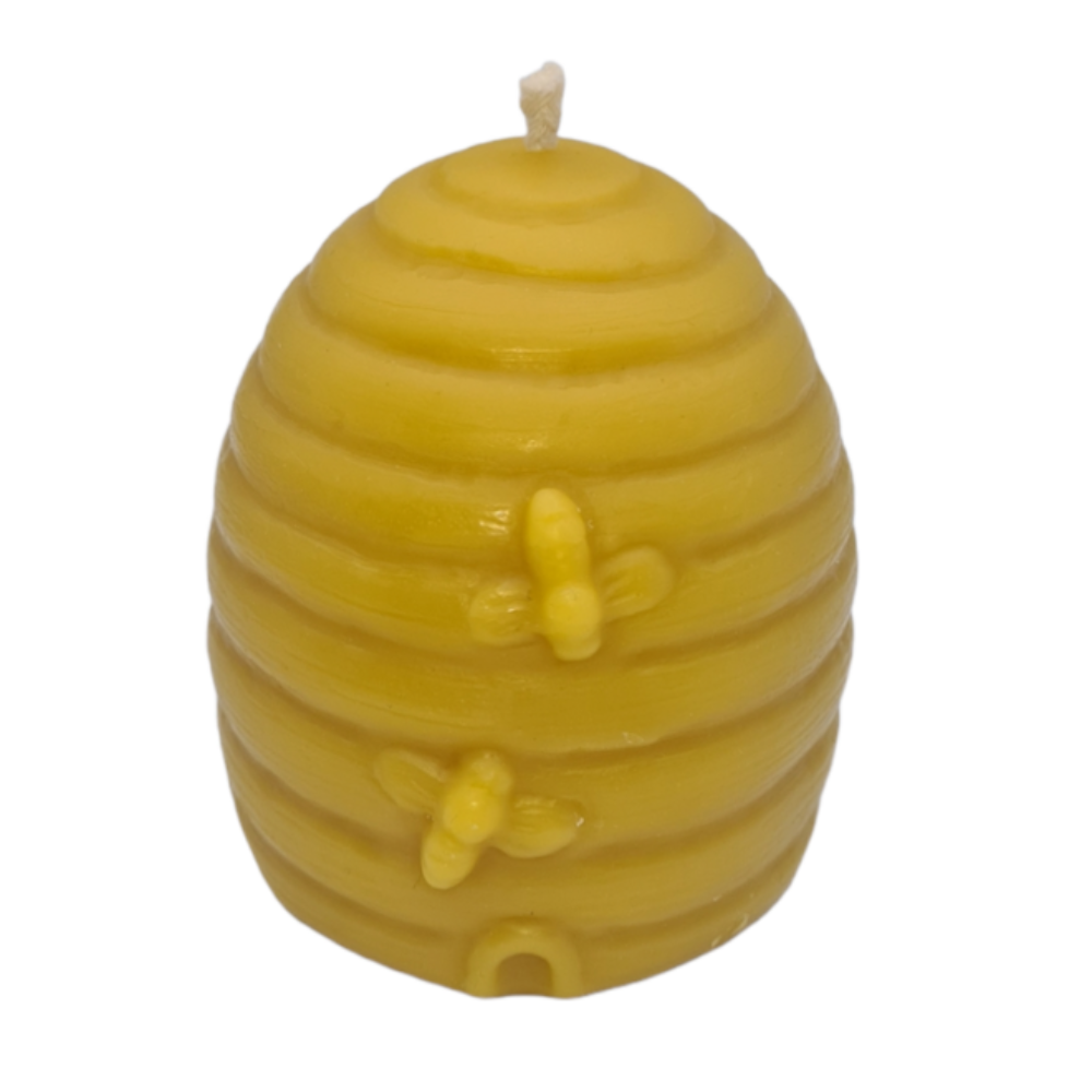 Large Beehive Beeswax Candle-0