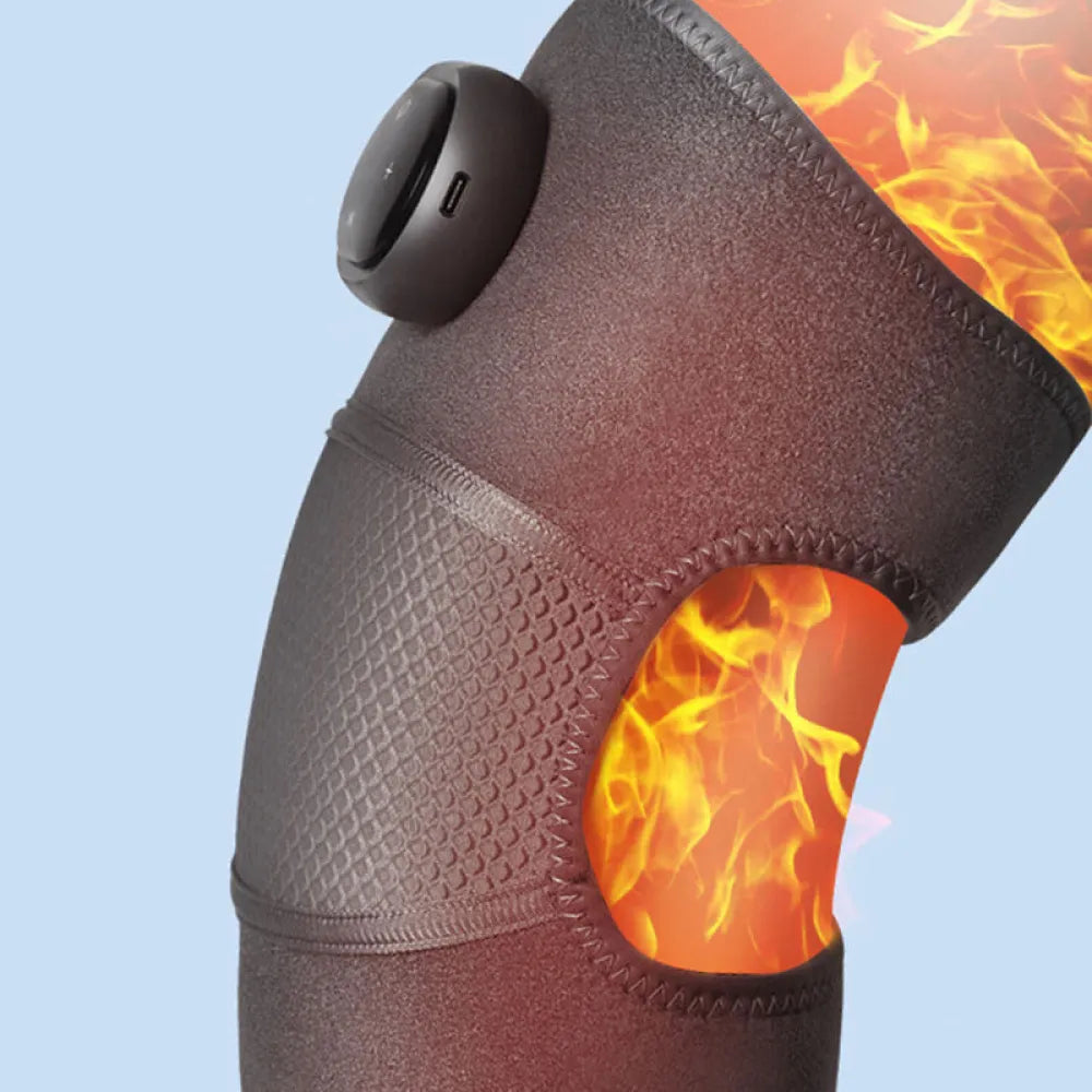 Heated Knee Brace Wrap with Massager for Pain Relief- Type C Rechargeable-10