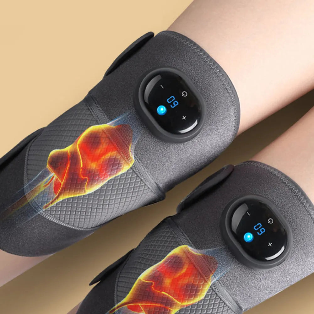 Heated Knee Brace Wrap with Massager for Pain Relief- Type C Rechargeable-9