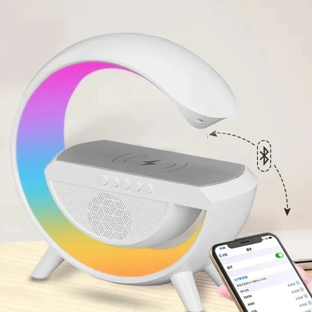 Vibe Geeks Atmosphere Light Wireless Speaker and Wireless Charger USB Powered-4