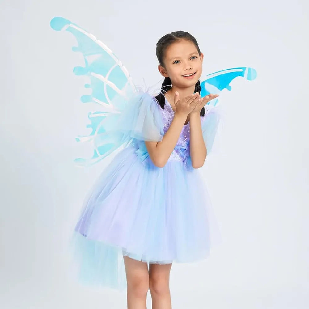 Vibe Geeks Children’s DIY Lighting Fairy Wings Dress Up Costume- Battery Operated-4