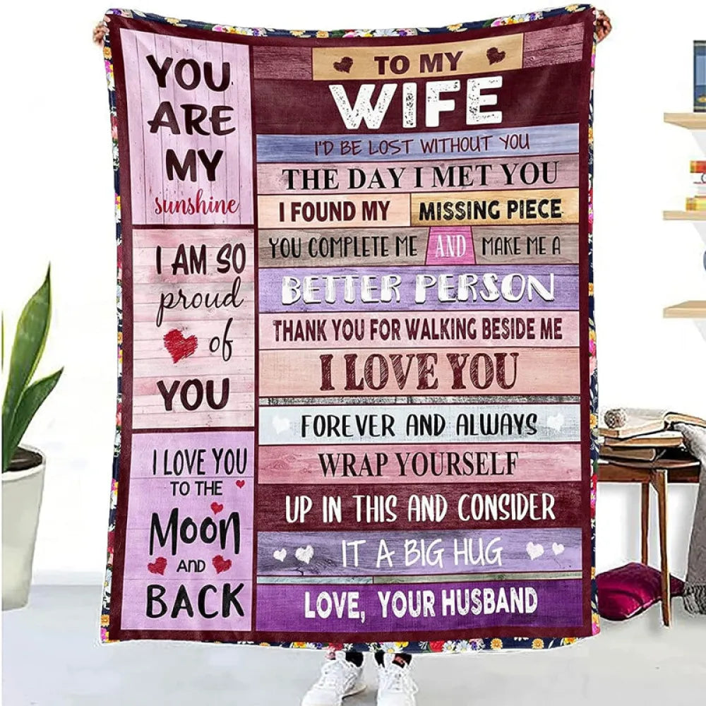 Vibe Geeks Cozy Soft Blanket Heart Warming Special Occasion Gift for Women-11