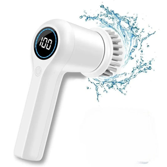  Portable Cordless Electric Spin Scrubber Multifunctional Cleaning Brush USB -Rechargeable-0