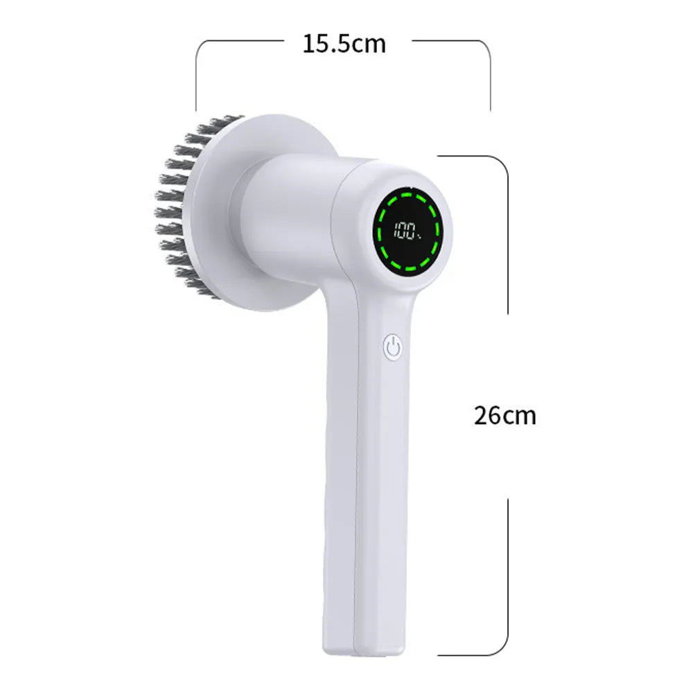  Portable Cordless Electric Spin Scrubber Multifunctional Cleaning Brush USB -Rechargeable-3