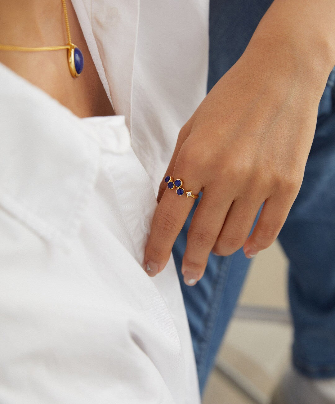 Natural Lapis Lazuli Ring-4