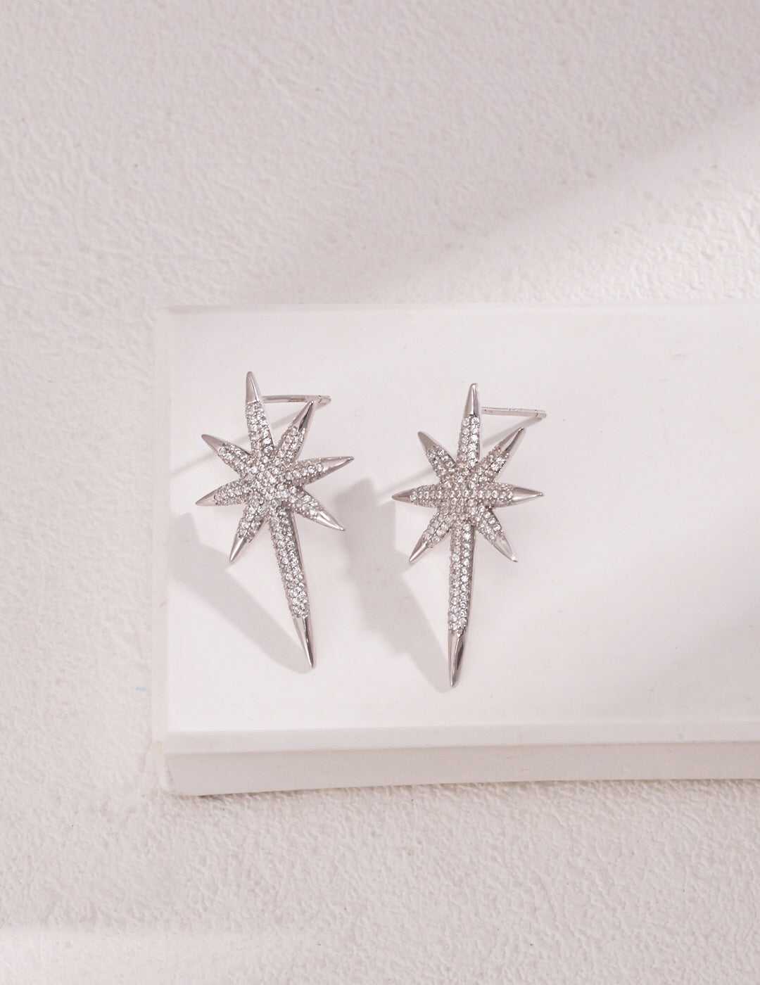 Sparkle Star Stud Earrings-0