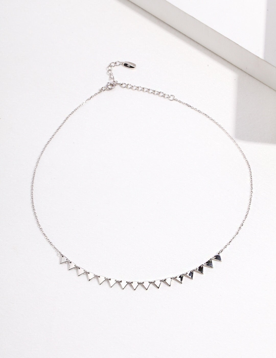 Geometric Triangle Chocker Necklace-2