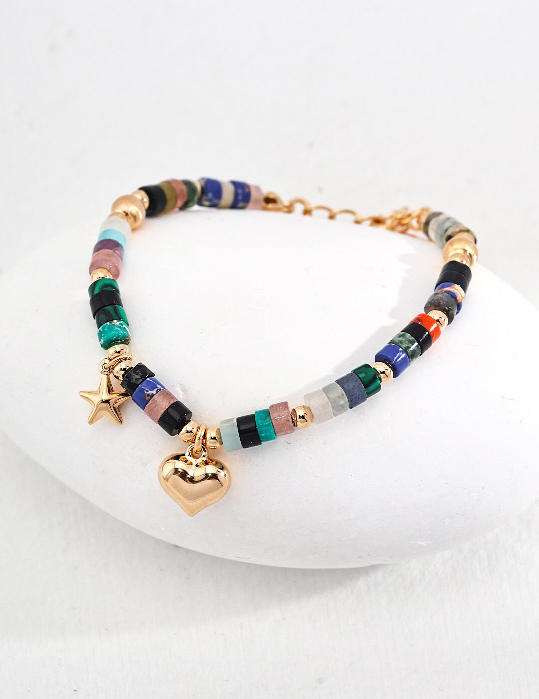 Colorful Sunset Gemstone Bracelet-1