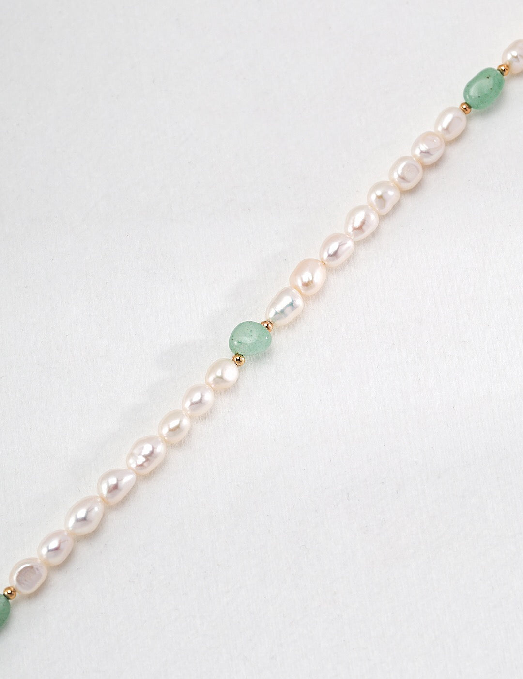 Natural Stone Jade Baroque Pearl Necklace-2