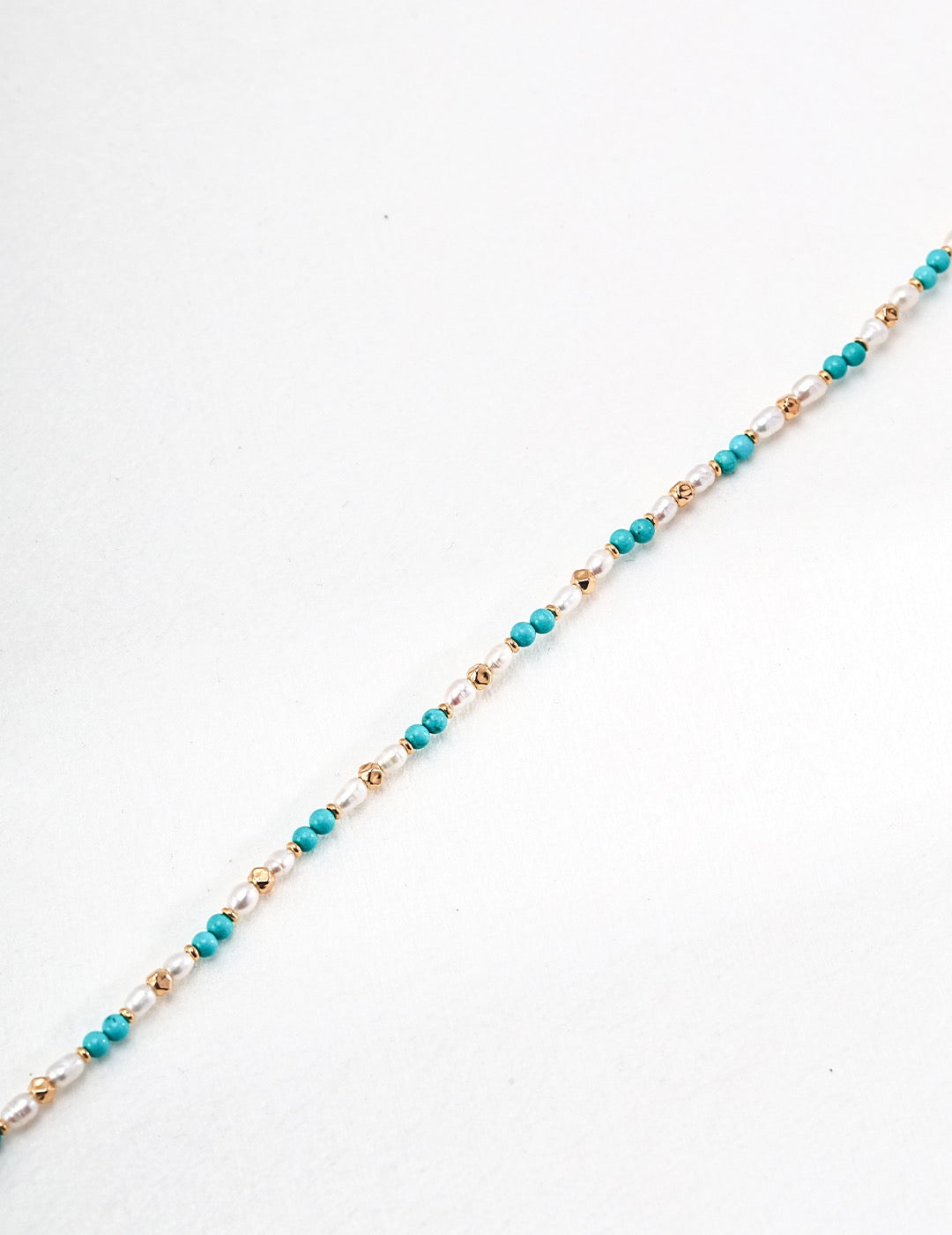 Blue Turquoise Pearl Necklace-1