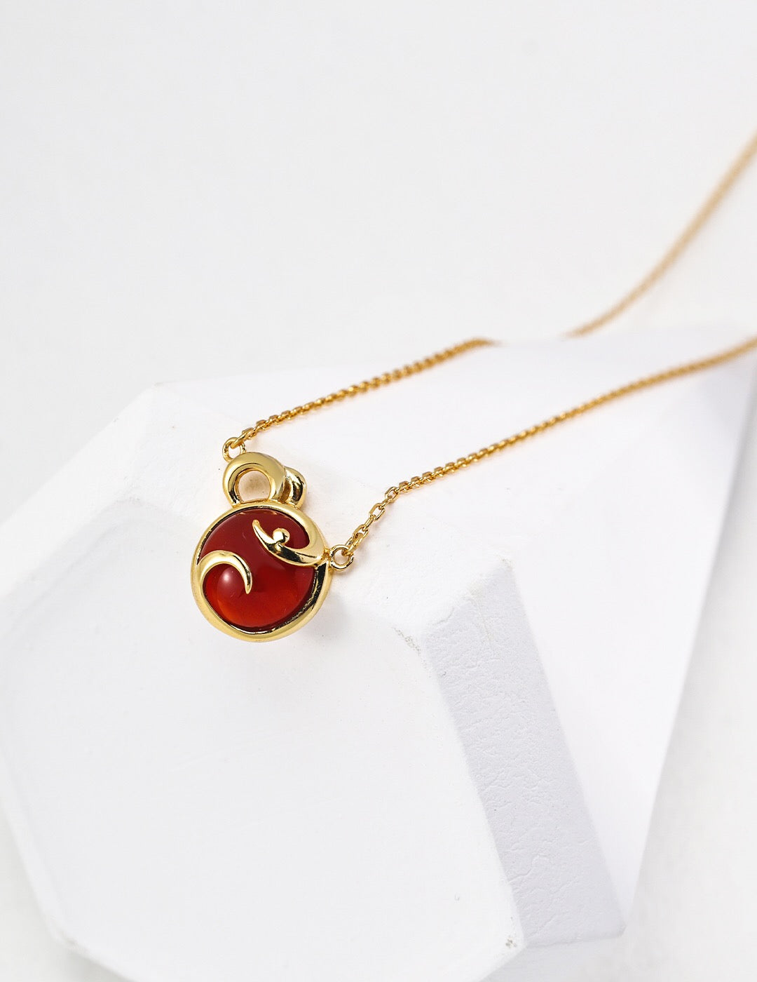 Red Agate Necklace-3