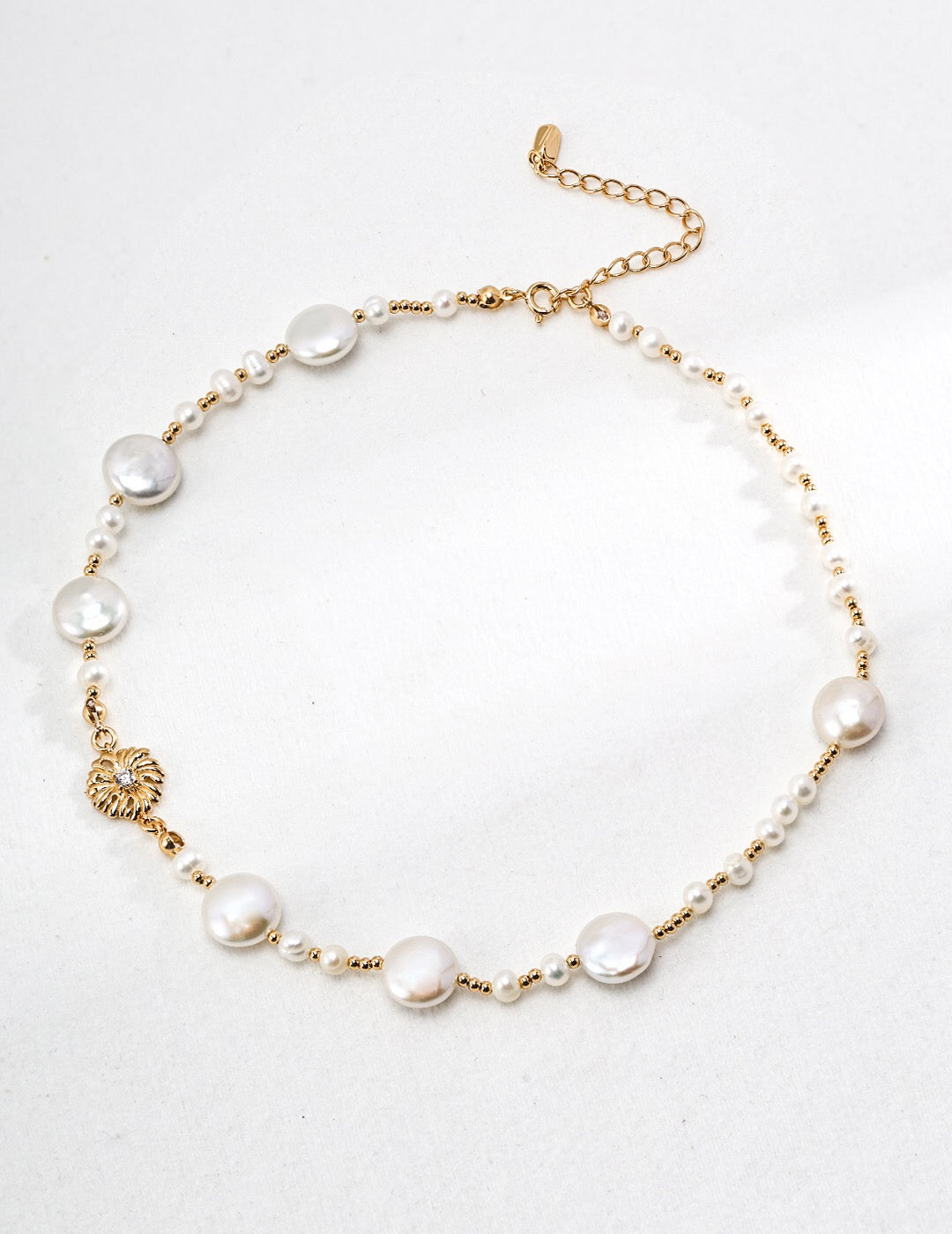 Natural Baroque Pearl Necklace-0