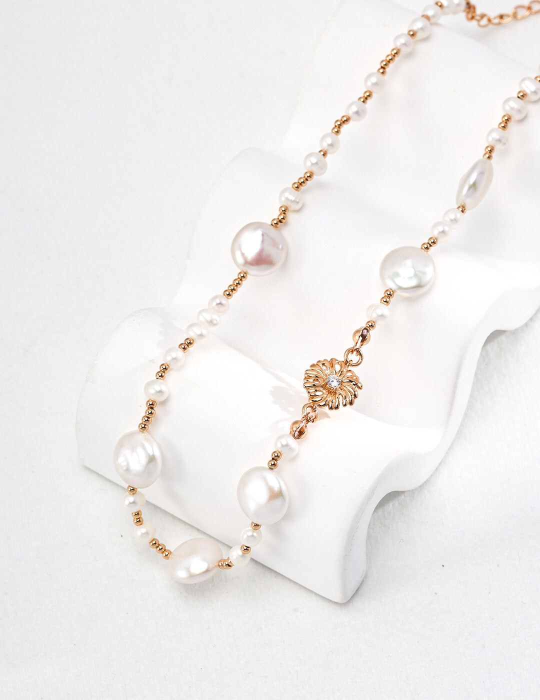 Natural Baroque Pearl Necklace-2