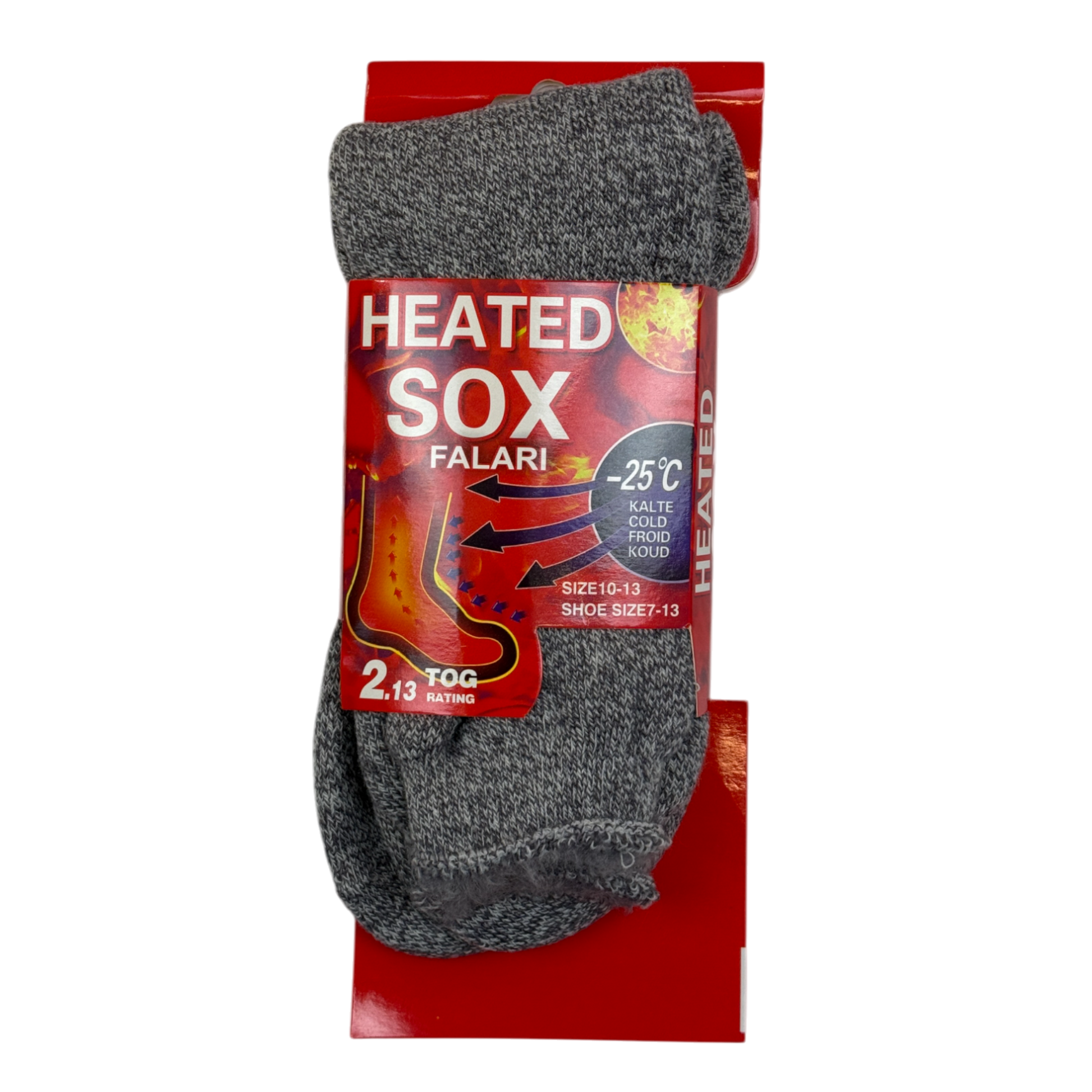 Mens Heated Thermal Socks - Pack of 3 - AT292-3