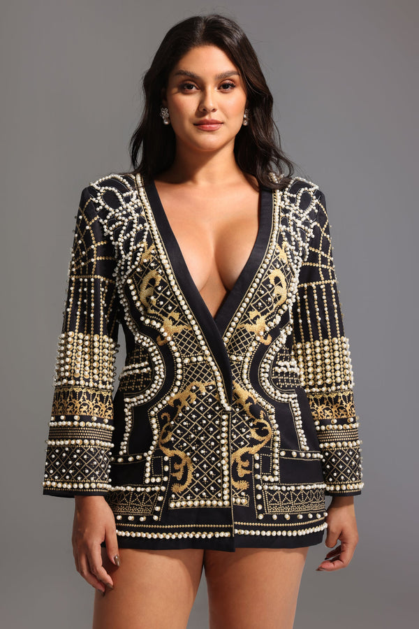 Dole Pearl Blazer Dress-0