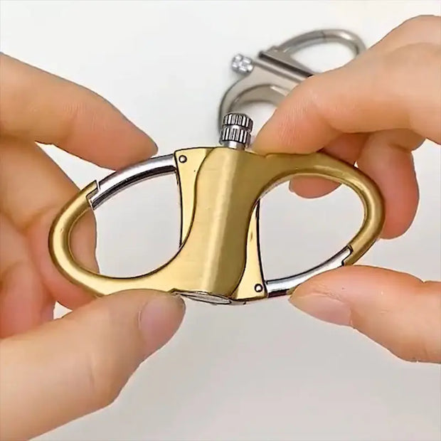 2025 Metal Keychain Lighter, ignite, waterproof, black - Memoriex