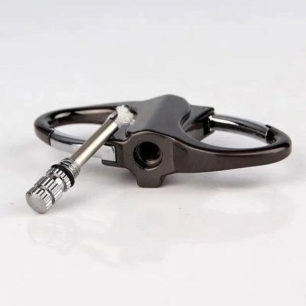 2025 Metal Keychain Lighter, ignite, waterproof, black - Memoriex
