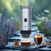 2025 Upgraded 3-in-1 Cordless Coffee Maker - 20Bar Portable for Car/Camping/Home, Capsule/Powder, USB Fast Heat - Memoriex 