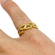 Barbed Wire Thorns Band Ring-1