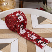 Christmas Snowman Tape |  Ribbon Christmas Tree Decoration | Ribbon Gift Decoration - Memoriex