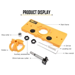 Precision Drilling: 35mm Hinge Drilling Fixture for Cabinet Doors - Memoriex 