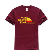 One Piece T Shirt Men The Pirate King T Shirt Mens Luffy Tshirt Summer Tees Japanese Anime Cotton Short Sleeve - Memoriex