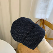 Warm Women's Reflective Beanie Hat Black Grey Winter Autumn Knitted Hat Czapka Zimowa Sombreros De Mujer Chapeau Femme - Memoriex