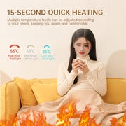 Versatile Women's Portable Heated Shawls: Combining Soft Zipper and USB Heating Technology for Cozy Warmth - Memoriex